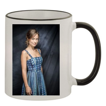 Olivia Wilde 11oz Colored Rim & Handle Mug