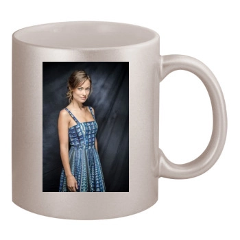 Olivia Wilde 11oz Metallic Silver Mug