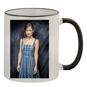 Olivia Wilde 11oz Colored Rim & Handle Mug