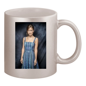 Olivia Wilde 11oz Metallic Silver Mug