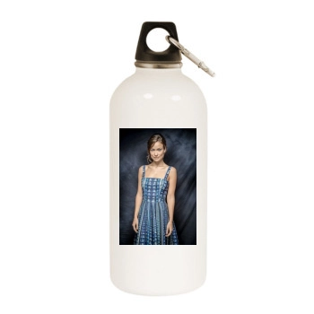 Olivia Wilde White Water Bottle With Carabiner