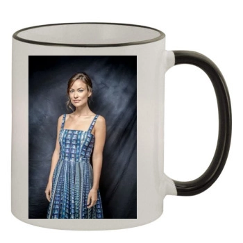 Olivia Wilde 11oz Colored Rim & Handle Mug