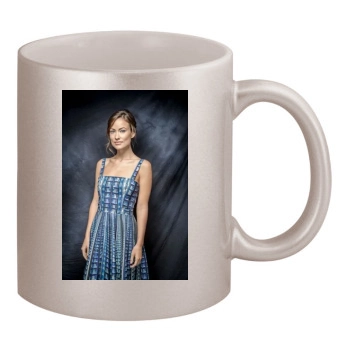 Olivia Wilde 11oz Metallic Silver Mug