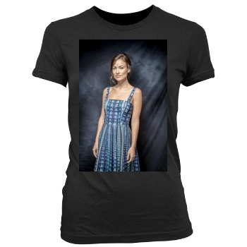 Olivia Wilde Women's Junior Cut Crewneck T-Shirt