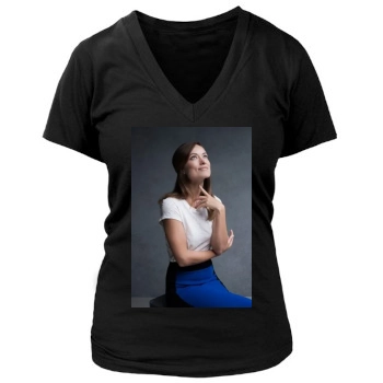 Olivia Wilde Women's Deep V-Neck TShirt