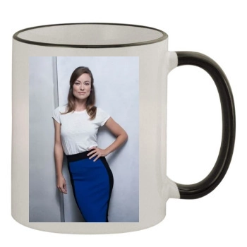 Olivia Wilde 11oz Colored Rim & Handle Mug