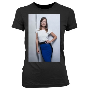 Olivia Wilde Women's Junior Cut Crewneck T-Shirt