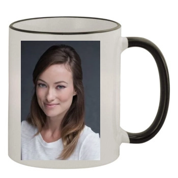 Olivia Wilde 11oz Colored Rim & Handle Mug