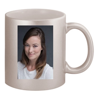 Olivia Wilde 11oz Metallic Silver Mug