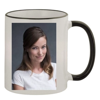 Olivia Wilde 11oz Colored Rim & Handle Mug