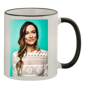 Olivia Wilde 11oz Colored Rim & Handle Mug