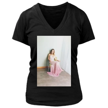 Olivia Wilde Women's Deep V-Neck TShirt