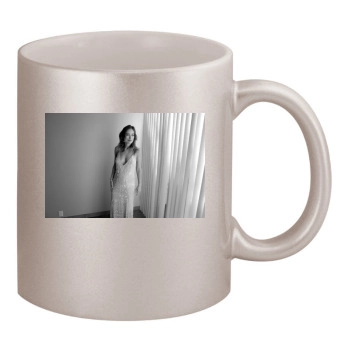 Olivia Wilde 11oz Metallic Silver Mug