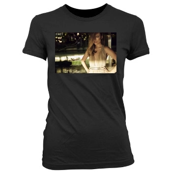 Olivia Wilde Women's Junior Cut Crewneck T-Shirt