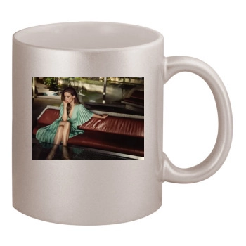 Olivia Wilde 11oz Metallic Silver Mug