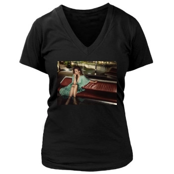 Olivia Wilde Women's Deep V-Neck TShirt