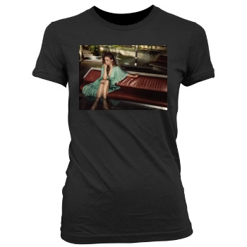 Olivia Wilde Women's Junior Cut Crewneck T-Shirt