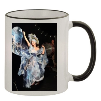 Olivia Wilde 11oz Colored Rim & Handle Mug