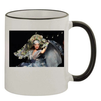 Olivia Wilde 11oz Colored Rim & Handle Mug