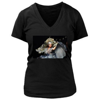 Olivia Wilde Women's Deep V-Neck TShirt