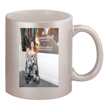 Olivia Wilde 11oz Metallic Silver Mug