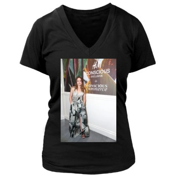 Olivia Wilde Women's Deep V-Neck TShirt