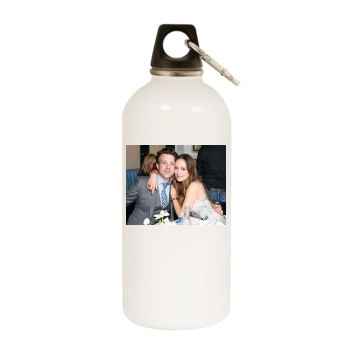 Olivia Wilde White Water Bottle With Carabiner