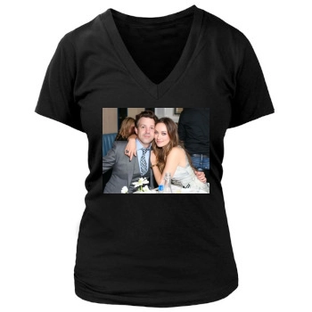 Olivia Wilde Women's Deep V-Neck TShirt