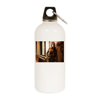 Olivia Wilde White Water Bottle With Carabiner