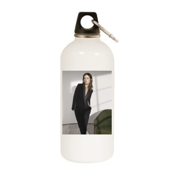 Olivia Wilde White Water Bottle With Carabiner