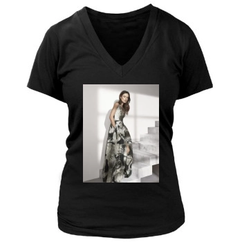 Olivia Wilde Women's Deep V-Neck TShirt