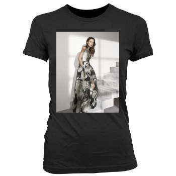 Olivia Wilde Women's Junior Cut Crewneck T-Shirt