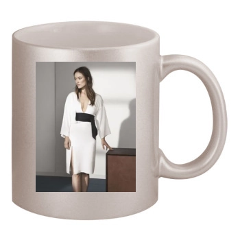 Olivia Wilde 11oz Metallic Silver Mug