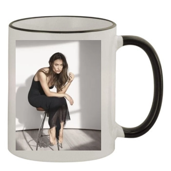 Olivia Wilde 11oz Colored Rim & Handle Mug