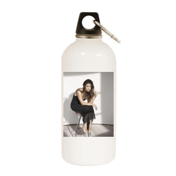 Olivia Wilde White Water Bottle With Carabiner