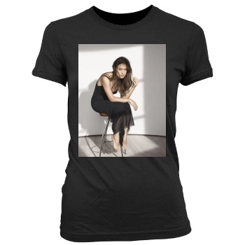 Olivia Wilde Women's Junior Cut Crewneck T-Shirt