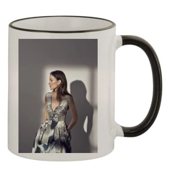 Olivia Wilde 11oz Colored Rim & Handle Mug