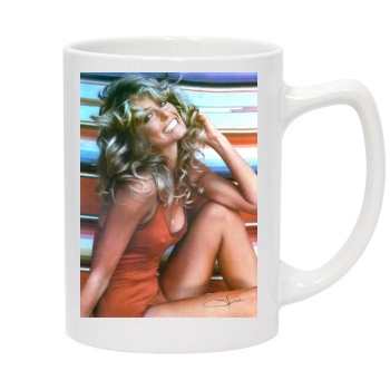 Farrah Fawcett 14oz White Statesman Mug