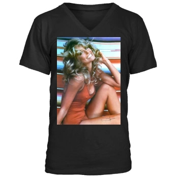 Farrah Fawcett Men's V-Neck T-Shirt