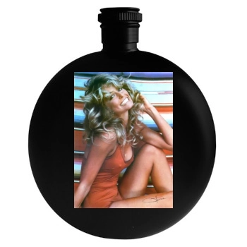 Farrah Fawcett Round Flask