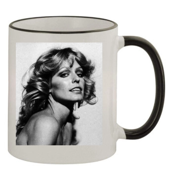 Farrah Fawcett 11oz Colored Rim & Handle Mug