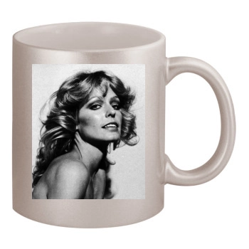 Farrah Fawcett 11oz Metallic Silver Mug