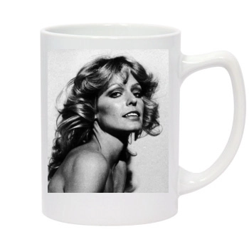 Farrah Fawcett 14oz White Statesman Mug