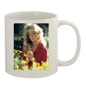 Farrah Fawcett 11oz White Mug