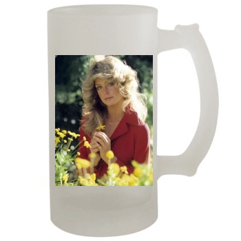 Farrah Fawcett 16oz Frosted Beer Stein