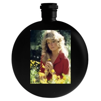 Farrah Fawcett Round Flask