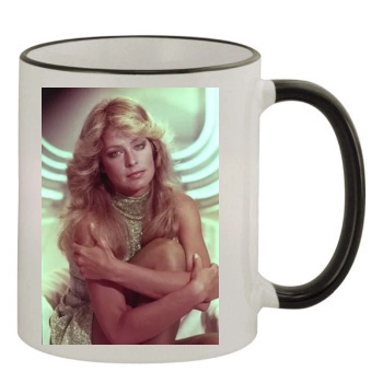 Farrah Fawcett 11oz Colored Rim & Handle Mug