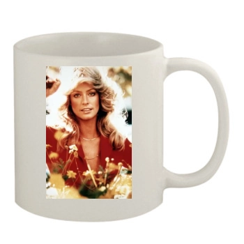 Farrah Fawcett 11oz White Mug