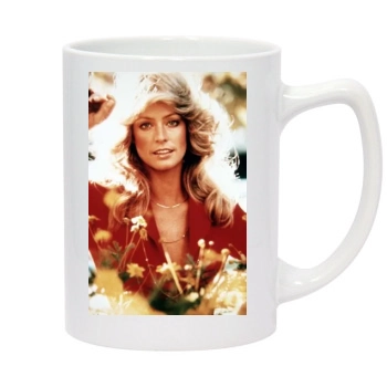 Farrah Fawcett 14oz White Statesman Mug