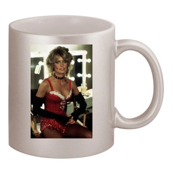 Farrah Fawcett 11oz Metallic Silver Mug